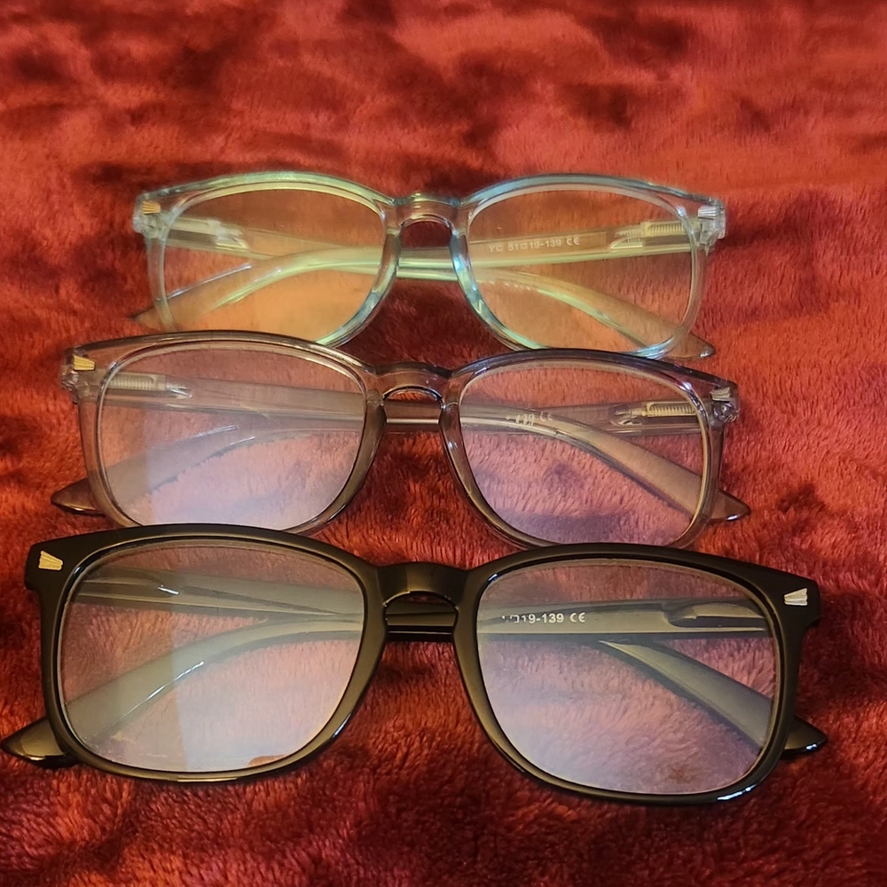 Stylish READERS Set - Black, Grayish Blue And Aqua